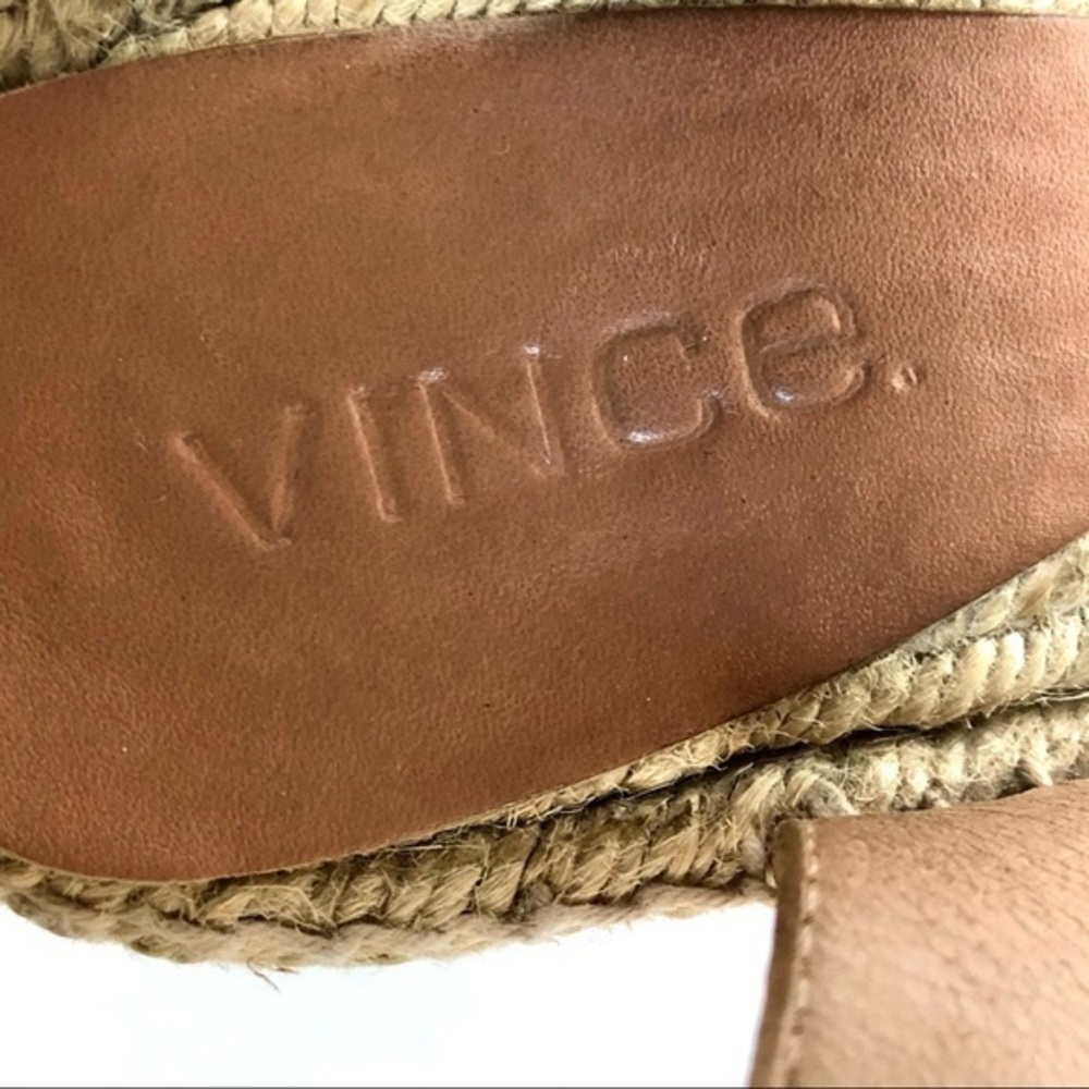 Vince. Sophia nude leather espadrille size 10 - Picture 7 of 9